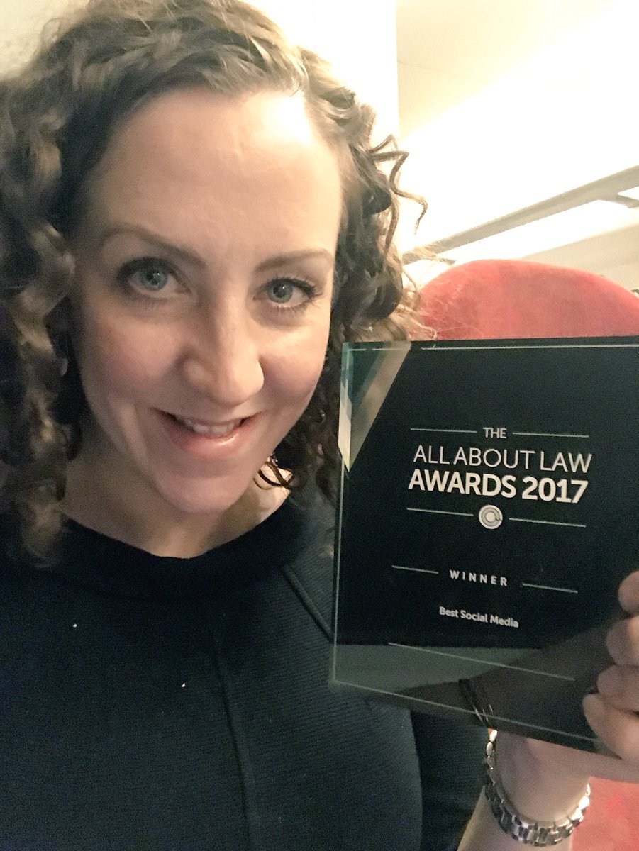 danni_owens1's tweet photo. Great little trip to London tonight for the #AALAwards ...and we won!!#BestSocialMedia!🥇🤓🥇🤓🥇@ShoosmithsGrads @ShoosmithsJobs @AllAboutLaw https://t.co/0IvLxOAM1q