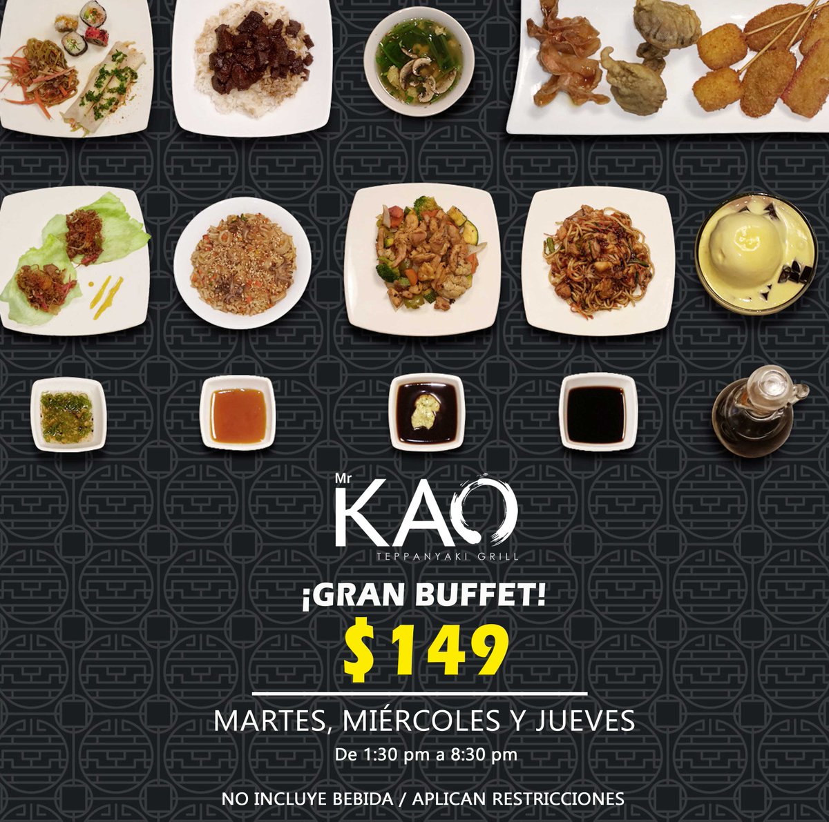 ¡Nuestro #BuffetJaponés a todos encanta! Con ricas especialidades preparadas al momento para conservar la frescura de tus alimentos.