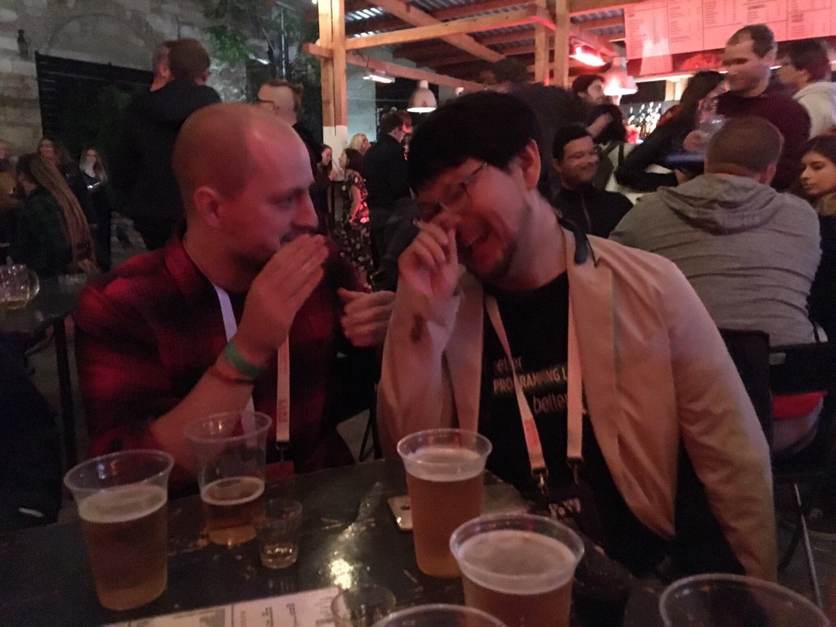 gaetanm_'s tweet photo. Had great moment with @yukihiro_matz at #EuRuKo2017. A genius who stays simple and humble. #MINSWAN #ruby https://t.co/EUOMJrGLKi