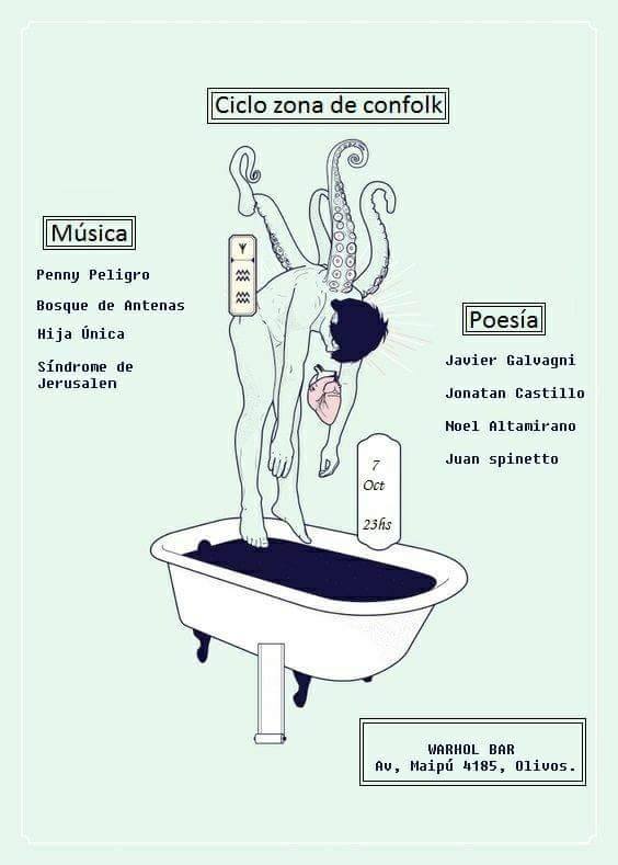 Criatagram's tweet photo. Éste sábado en #Warholbar nos juntamos con amigues a derrochar arte y amors en el #CicloZonadeConfolk https://t.co/KlTYY9E8EX