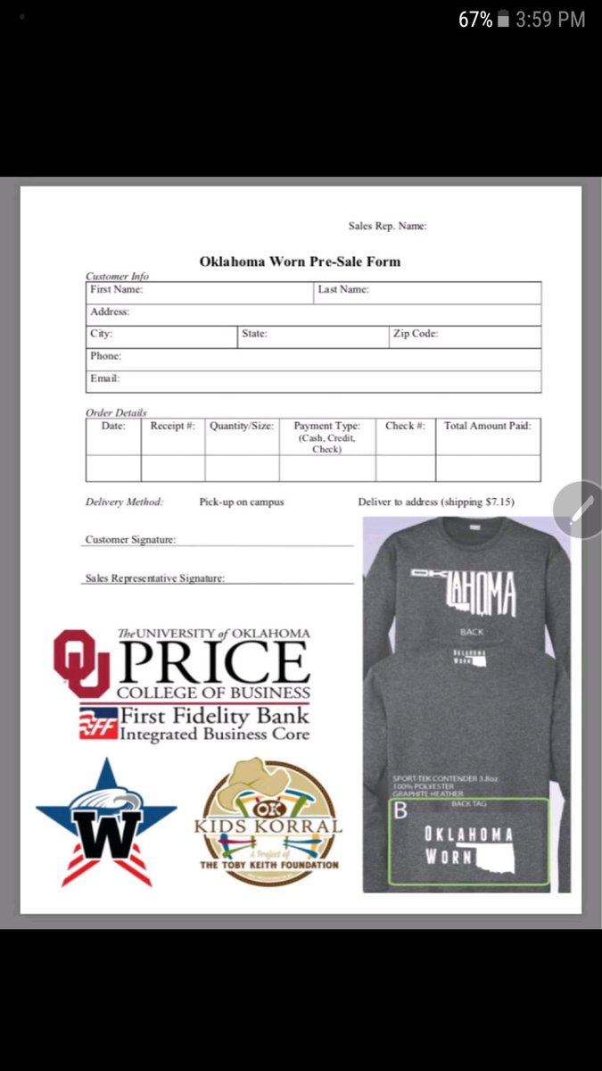 oklahomaworn's tweet photo. Pre Order the new dark grey Dry Wick shirts rn!! They're just $25 and all proceeds are donated to charity https://t.co/QFhjFHonTs