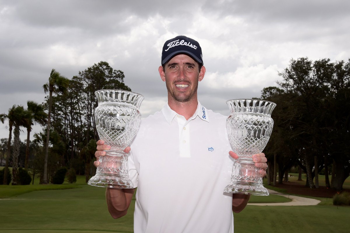 KornFerryTour's tweet image. I'm the 1, yeah. 🏆 🏆

@ChessonHadley won the #WebTour Regular Season and Finals money lists, securing full @PGATOUR status for 2017-18.