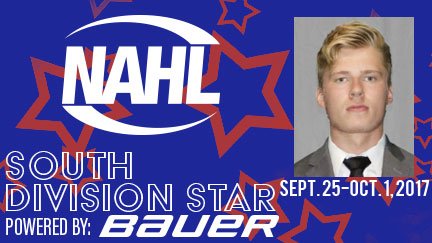 #NAHL <a href="/BauerHockey/">BAUER Hockey</a> South Division Star of the Week for Sept. 25-Oct. 1: Brett Epp, G, <a href="/LetsGoJacks/">Odessa Jackalopes</a> nahl.com/news/story.cfm…