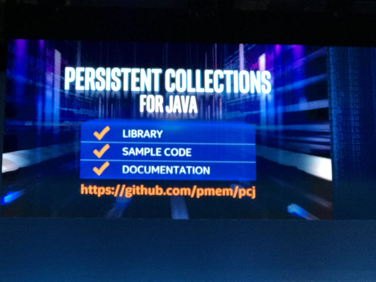 Intel announces persistent collections for Java #JavaOne2017