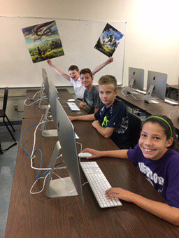 thewarriorgrid's tweet photo. Awesome Middle School Coding Students! #theWarriorGrid #@LibertyArgyle #CreativeCoding #STEMBeasts https://t.co/1r6Et7f2DD