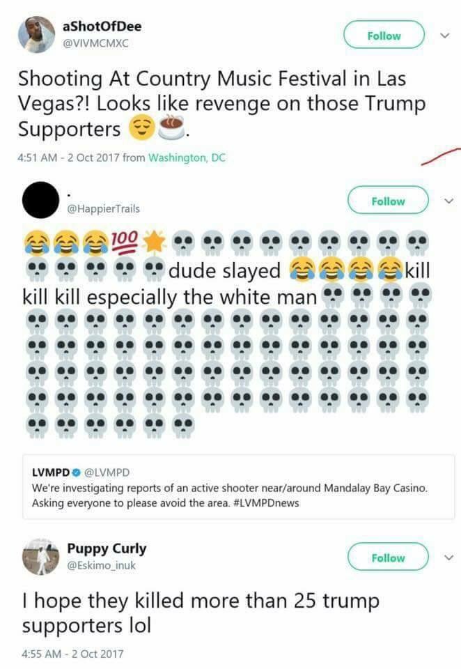 CaleMays's tweet photo. These sick mother******! They can rot in hell with the shooter! https://t.co/9UP1UI02rU