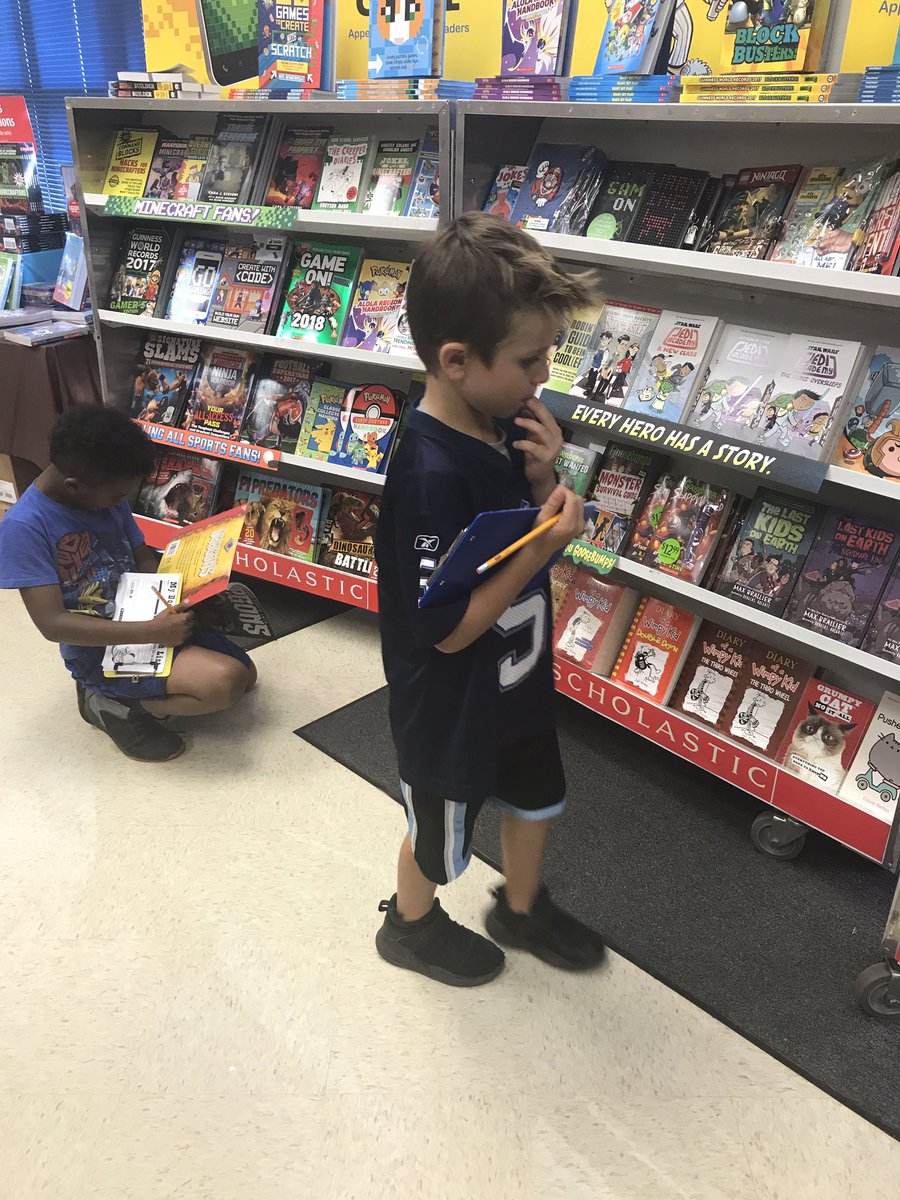 WESWildcatMC's tweet photo. The @WildcatsWES Book Fair is in full swing! Come see us from 8-2 Tues, Wed, and Thurs. We will be closing on Friday at 11:00. #WESReads https://t.co/g2aCXILB6X