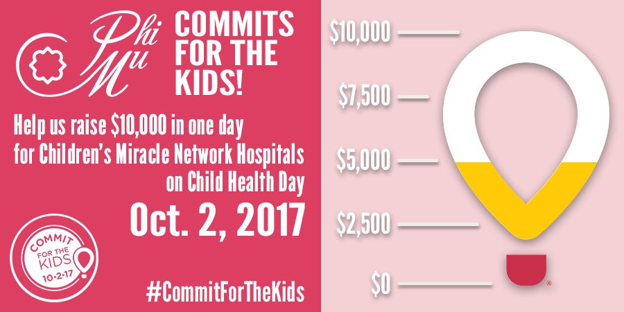 PhiMuFraternity's tweet photo. We are halfway to our goal! Please help us reach $10,000 and #CommitForTheKids https://t.co/6hexhyVYl4