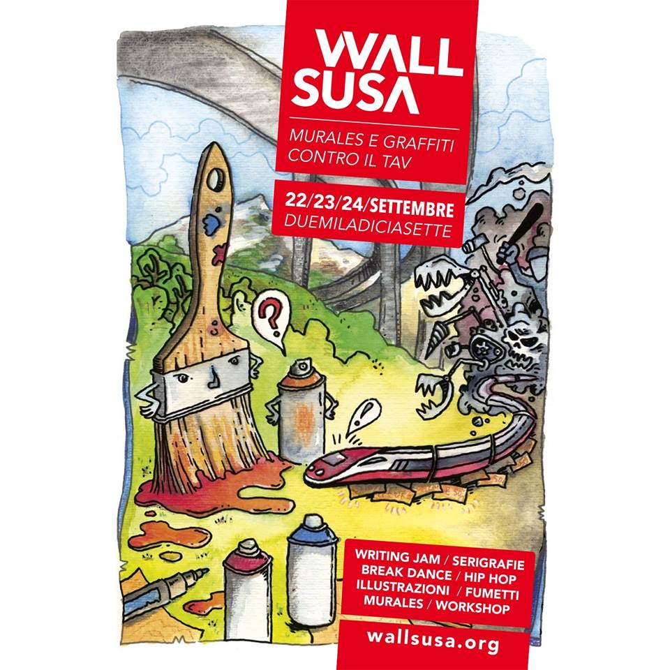 s21worldwide's tweet photo. Graffiti gegen #TAV   https://t.co/TasoEBTDpJ  #noTAV #s21 https://t.co/oHcmzJqz0R