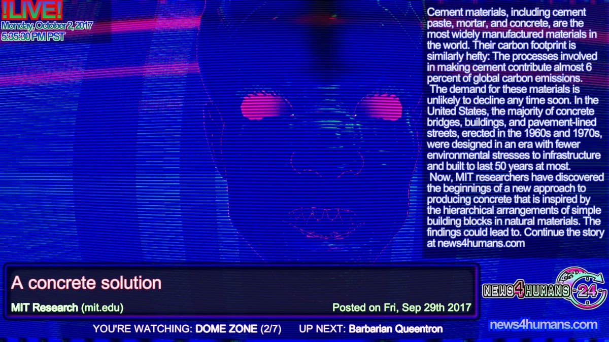 DOME ZONE via MIT Research: A concrete solution news.mit.edu/2017/concrete-… #research