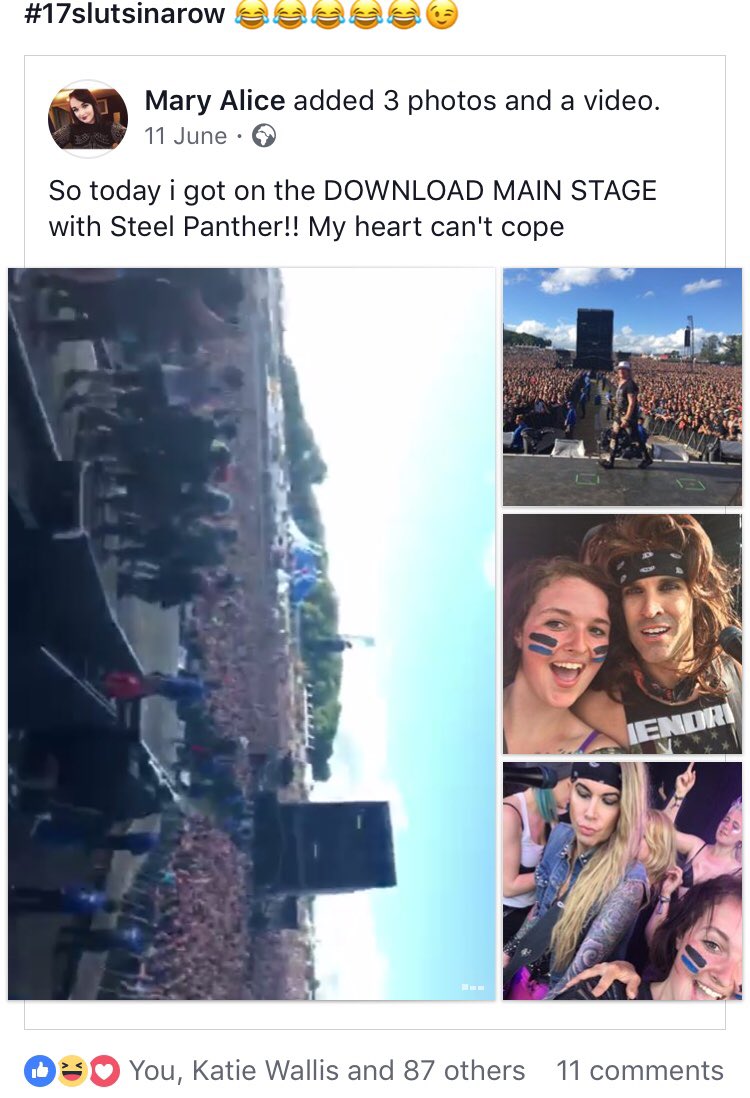 marysavagee's tweet photo. My dads post about @DownloadFest this year still makes me smile! 😅😂 #DL2017 https://t.co/pPwHn8s7mc