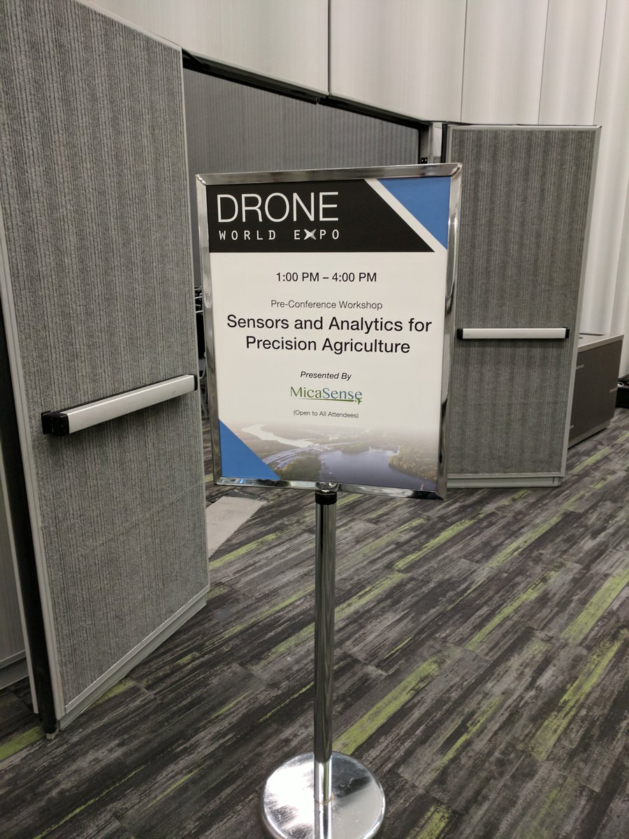 MicaSense's tweet image. Workshop in progress at @droneworldexpo - not too late to come by for the Q&amp;amp;A afterwards! #PrecisionAg #AtlasData