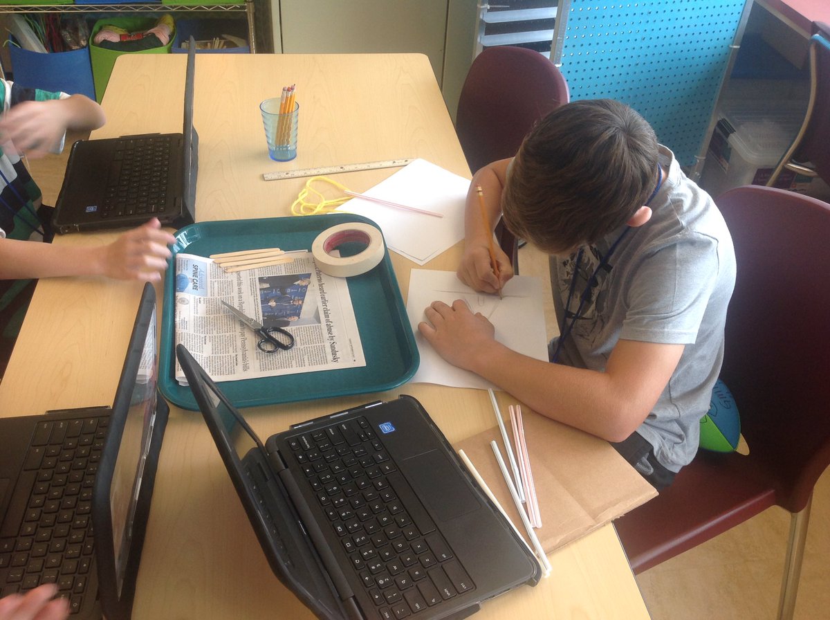 eastmansara's tweet photo. Learning to imagine &amp; plan hurricane-proof huts using the engineering design process in the Innovation Lab #gmsdstem https://t.co/2DSrtbKRLH
