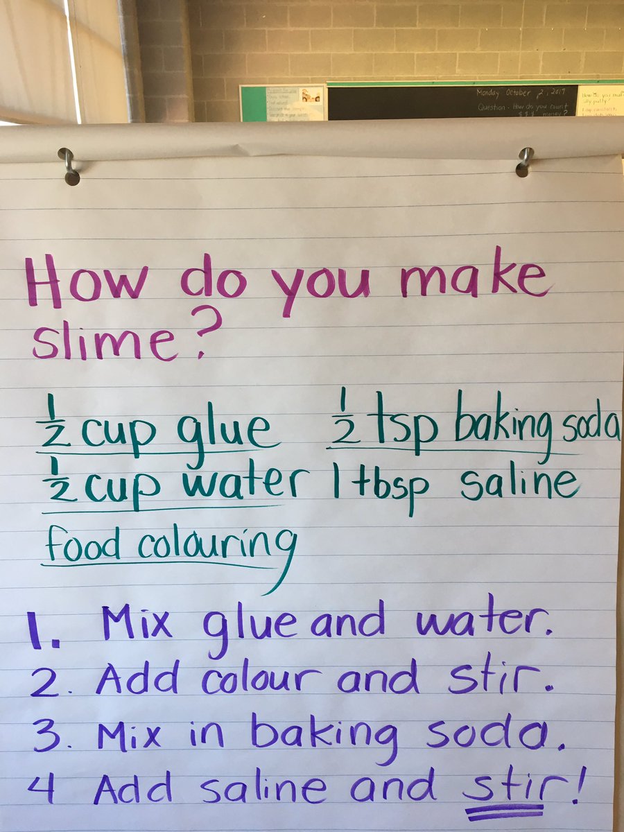 qvmcleod's tweet photo. We made slime and it was awesome! Learning about states of matter and chemical changes. https://t.co/w8gQTeJtbY