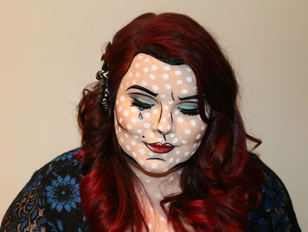 🎃 POP ART HALLOWEEN LOOK 🎃 This was created using a @kryolanuk Halloween kit! I've changed the link in my bio to m… ift.tt/2g5Xfw8