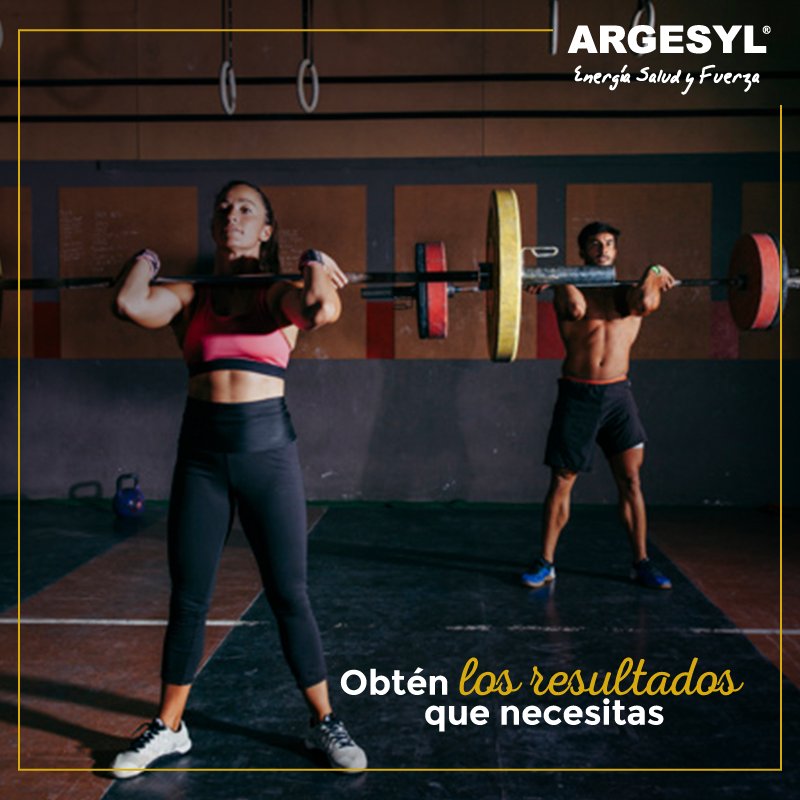Cada vez que consumes Argesyl Forte le provees a tu cuerpo de las proteínas necesarias para el desarrollo de los músculos.