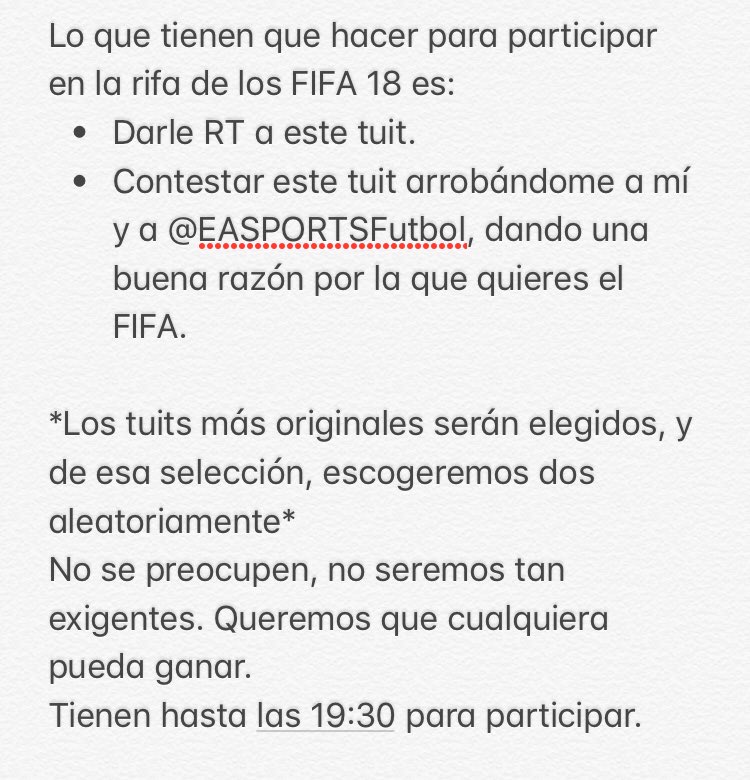 Andres_Vaca_'s tweet image. ¡Lo prometido es deuda!
¡Participen en la RIFA de dos FIFA 18! Gracias, @EASPORTSFutbol 
Aquí la dinámica, hermanos: