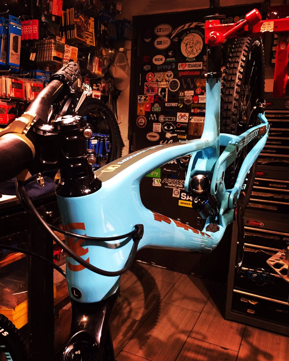 nycvelo's tweet image. Sh*t just got real for #MTBMonday: the first of the 2018 @konaworld #Process153 bikes are hitting the shop!