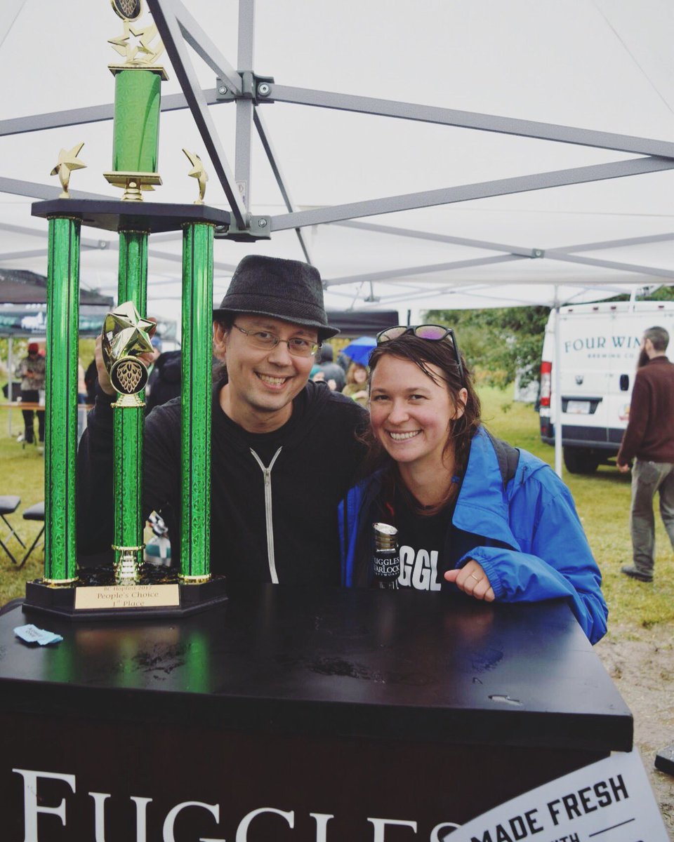 bchopco's tweet photo. CONGRATULATIONS!@FugglesWarlock took home 1st place for People's Choice Award at #BCHopFest! Thanks for sharing your awesome beer with us! https://t.co/NP0BqBZc6M