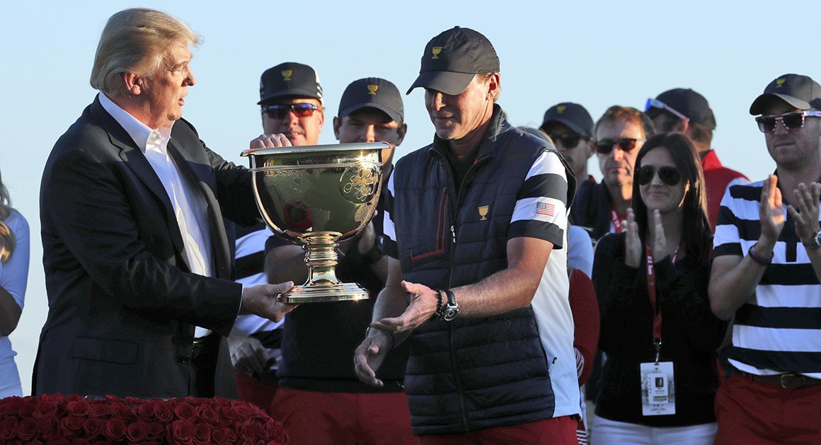AllanMargolin's tweet photo. LET THEM EAT CAKE: Trump dedicates golf 'win' to hurricane victims ... but NO CHECK https://t.co/IDeeqMk20J via @politico @Katehere @jricole https://t.co/OCERMWlxuu