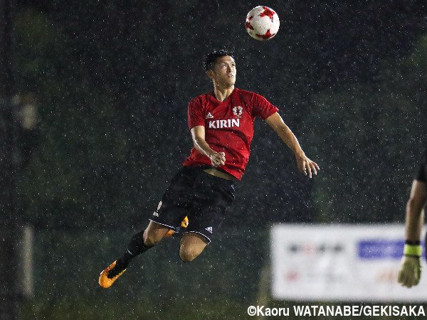 代表デビューなるか…気合十分の植田「真正面から相手を吹き飛ばす」 web.gekisaka.jp/news/detail/?2… #gekisaka #daihyo