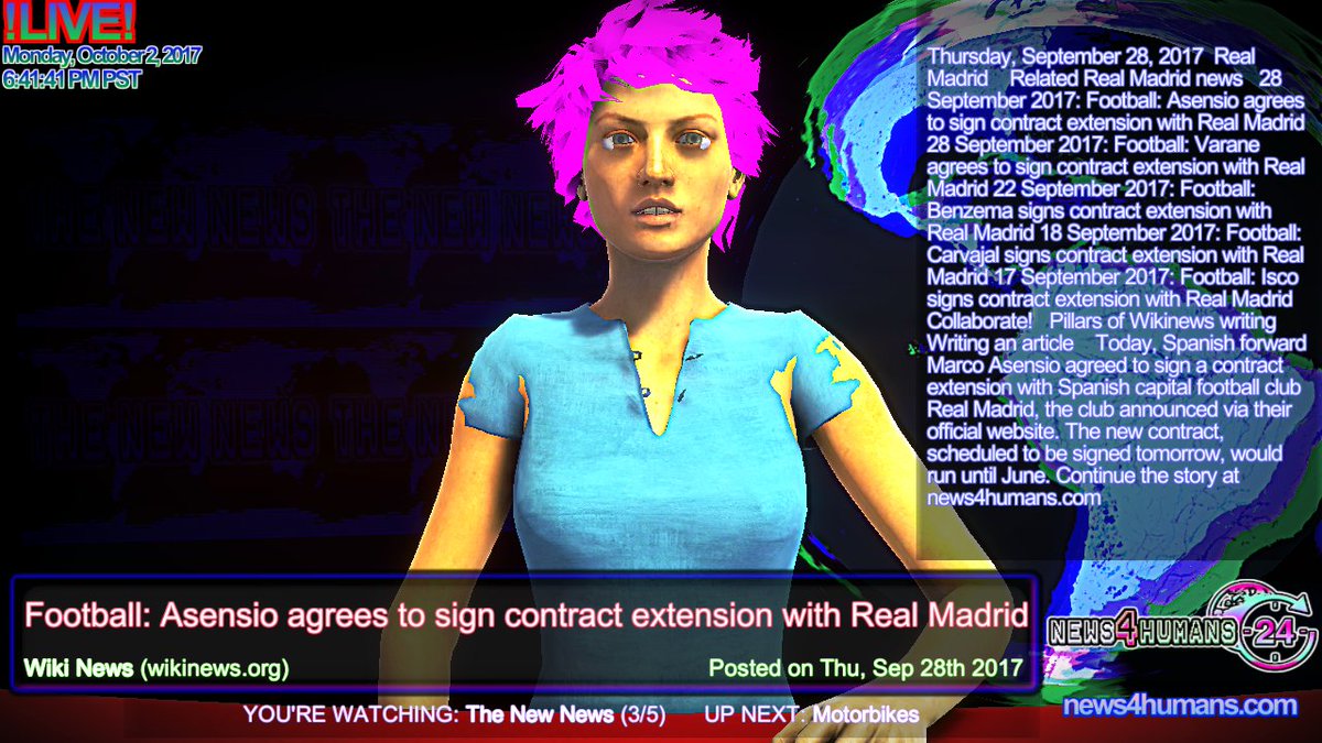 The New News: Football: Asensio agrees to sign contract extension with Real Madrid en.wikinews.org/wiki/Football:… #news