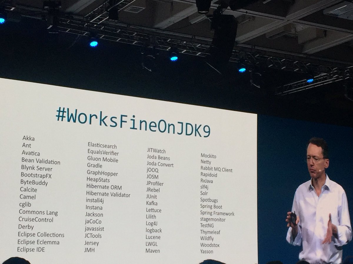 betoSalazar's tweet image. @JavaOneConf a lot APIs works on jdk9  #WorksFineOnJDK9