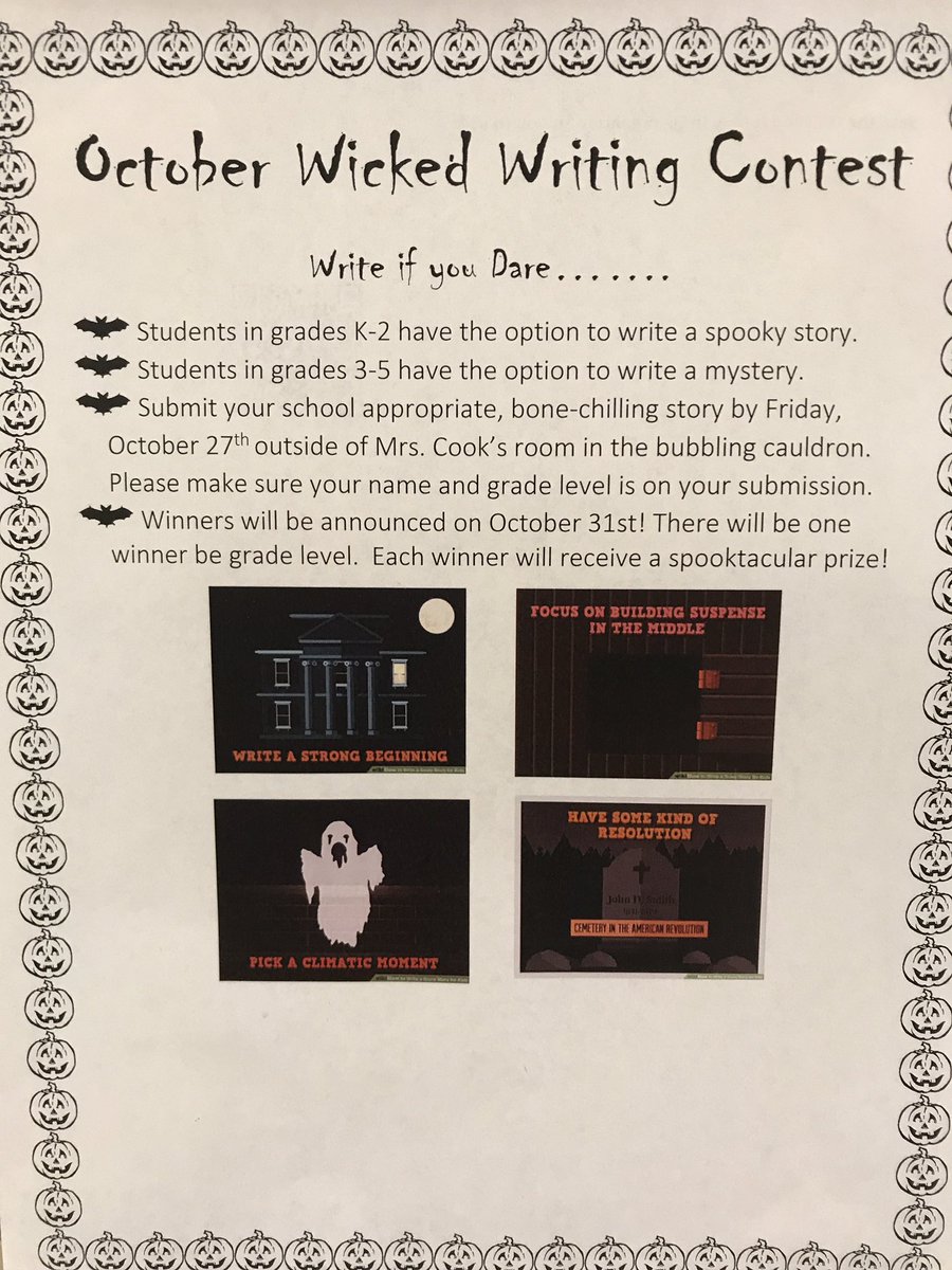 missyfanshaw's tweet photo. It must be October! 🖤👻🎃Ms. Witchy Poo flew in to promote writing! #mysteries #writingcontest #spookystories   Due 10/31 to @CookReading https://t.co/6djXAAwTHE