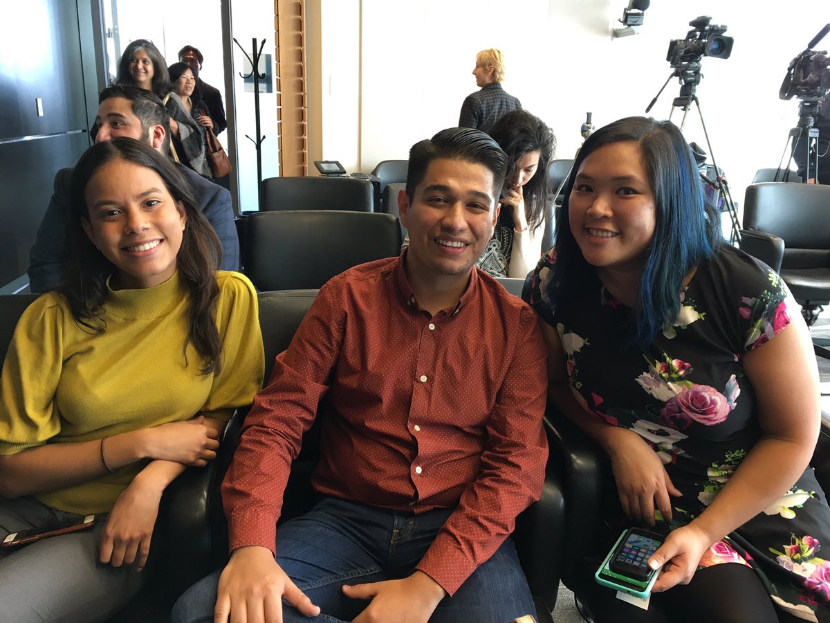 Vy, Graciela and Paúl are excited to witness Mayor Burgess sign the #DACA and #ImmigrantSurvivors resolutions passed uninamously today!