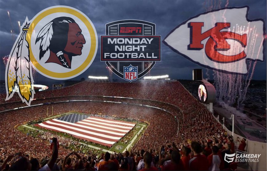 GetGDEssentials's tweet photo. It's not only Monday, It's also #GAMEDAY! 

#MNF ##ChiefsKingdom #WASvsKC #Redskins #HTTR https://t.co/2QmTPoz47c