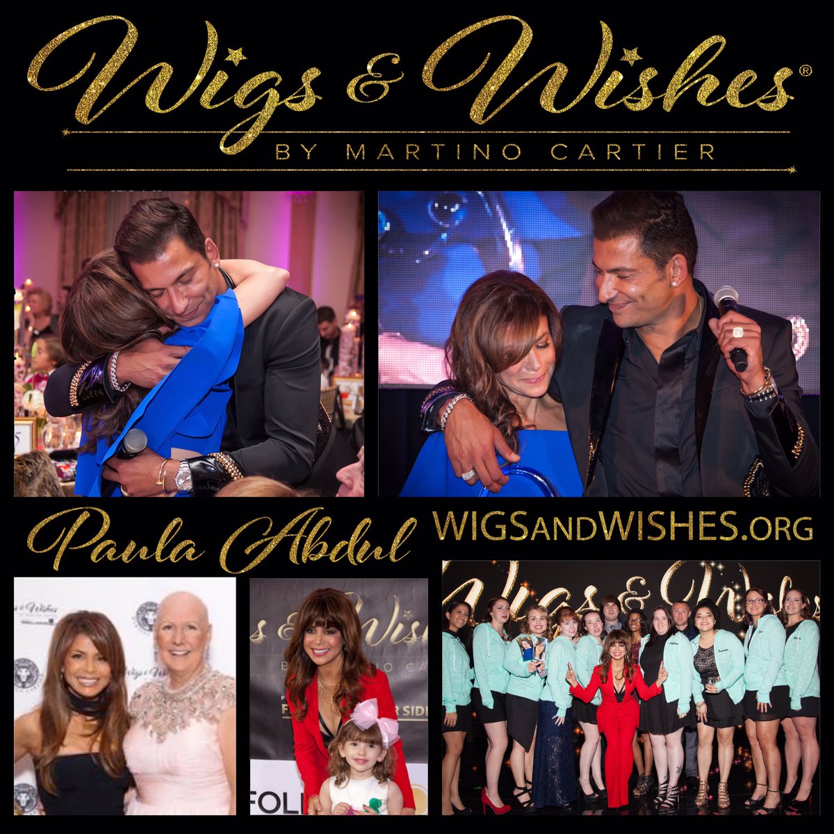 PaulaAbdul's tweet photo. Join me Oct22 at A Night of Wigs &amp; Wishes, providing wigs &amp;wishes to women &amp;children suffering from cancer.  @FABYS_US @martinocartier https://t.co/lAZfvHsrJD