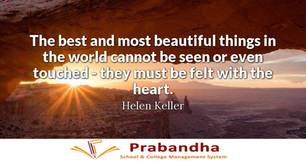 MyPrabandha's tweet photo. The best and most beautiful thing in the world cannot be seen or even touched-they must be felt with the heart..
#myprabandha https://t.co/yhNawW8lvP