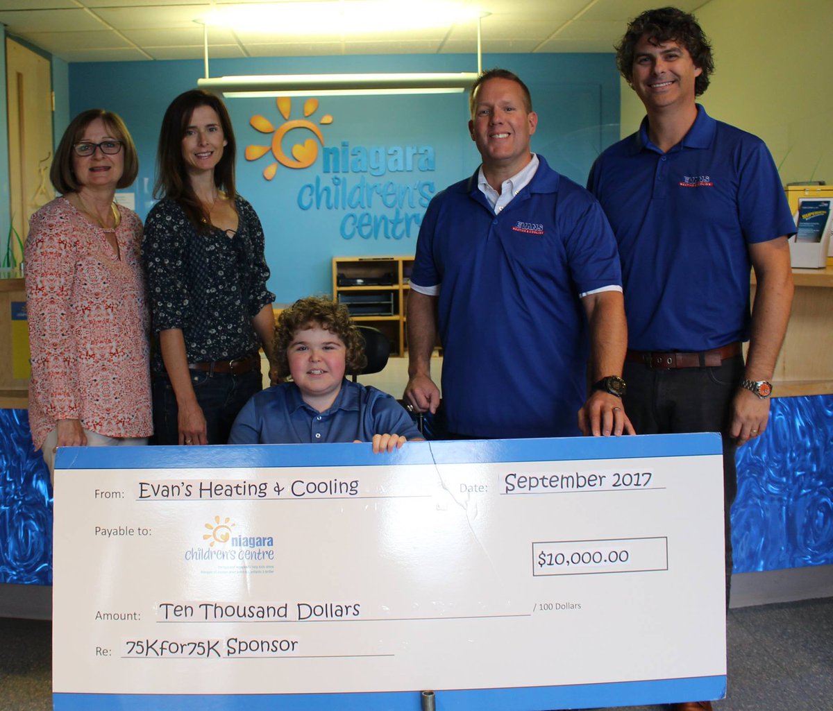 We're happy to be able to help support the Niagara Children's Centre and the great work they do in our community.