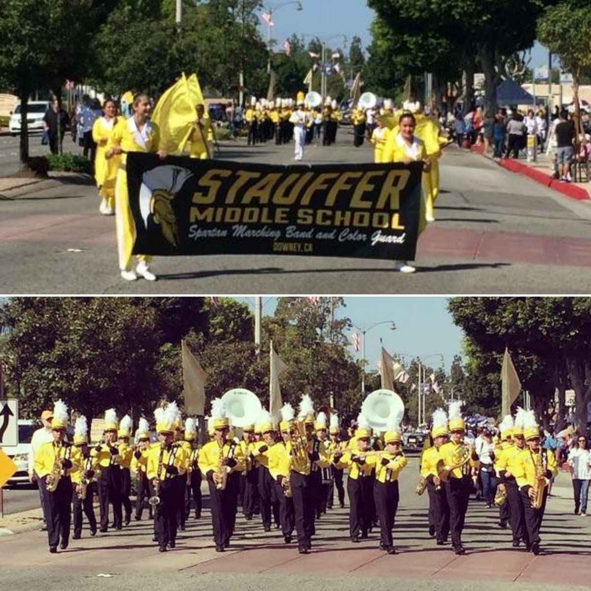 Spartans at the Duarte Route 66 Parade and Band Review!