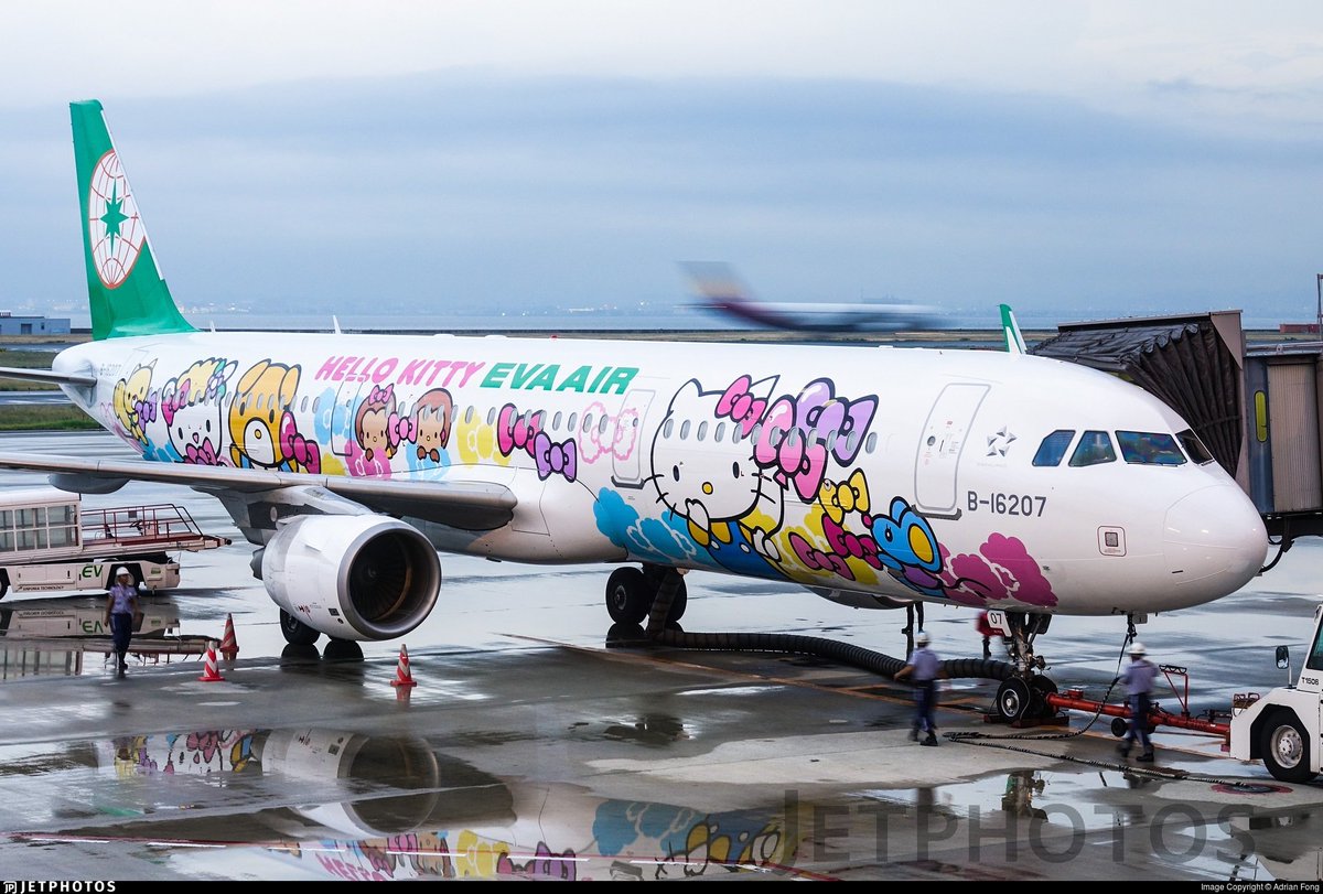 EVA AIR A321-200 エバー航空 ハローキティ Kitty ph EVA AIR A321-200 エバー航空 ハローキティ Kitty ph - メルカリ