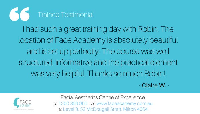 FaceAcademyAUS's tweet photo. #TraineeLove "I had such a great day training with Robin. The location of @FaceAcademyAUS is absolutely beautiful and is set up perfectly!" https://t.co/hVvljSN90X