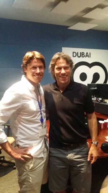 Dubai92's tweet photo. Weโve got @JohnBishop100 on #92Breakfast right now, talking about money, teenagers, his #Dubai lookalike and Chubby Bunnies! Tune in! https://t.co/73UsQcgjAF