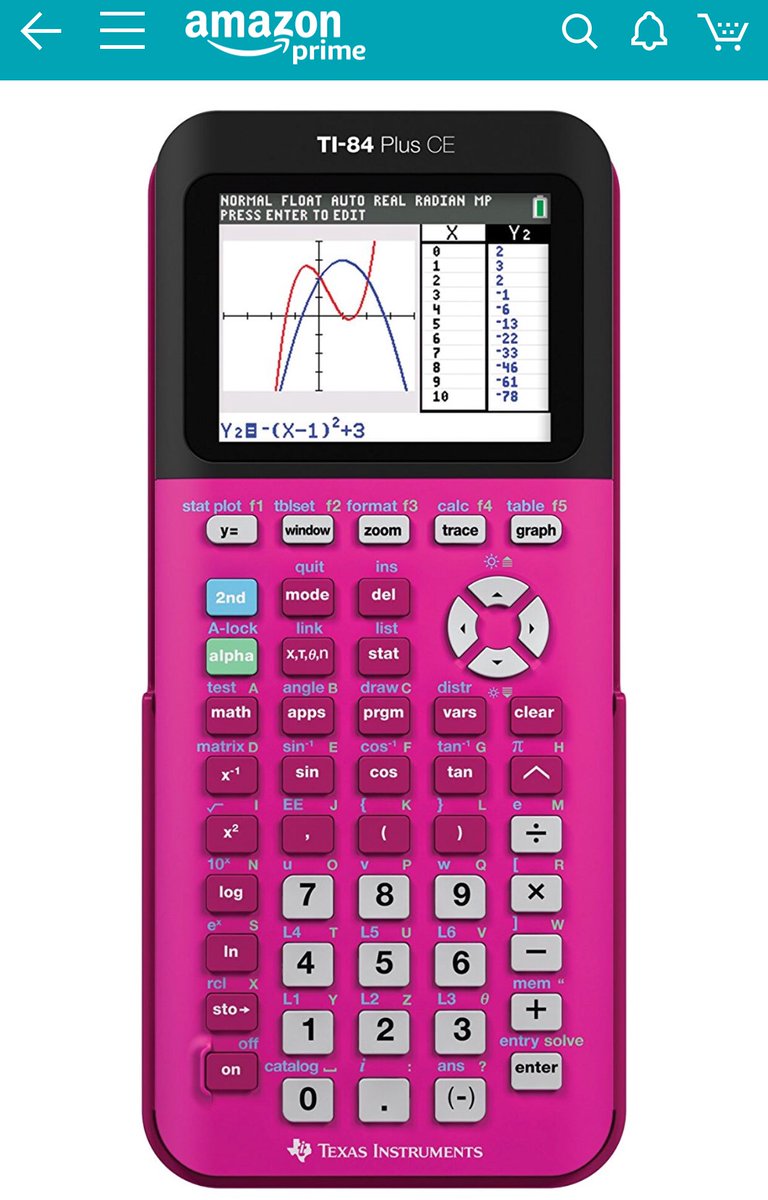 Candi_4_ya's tweet photo. #NerdMoment... excited my new graphing calculator will be here tomorrow 😂😂😂
#Statistics #MathJunkie https://t.co/YANiz0obd8