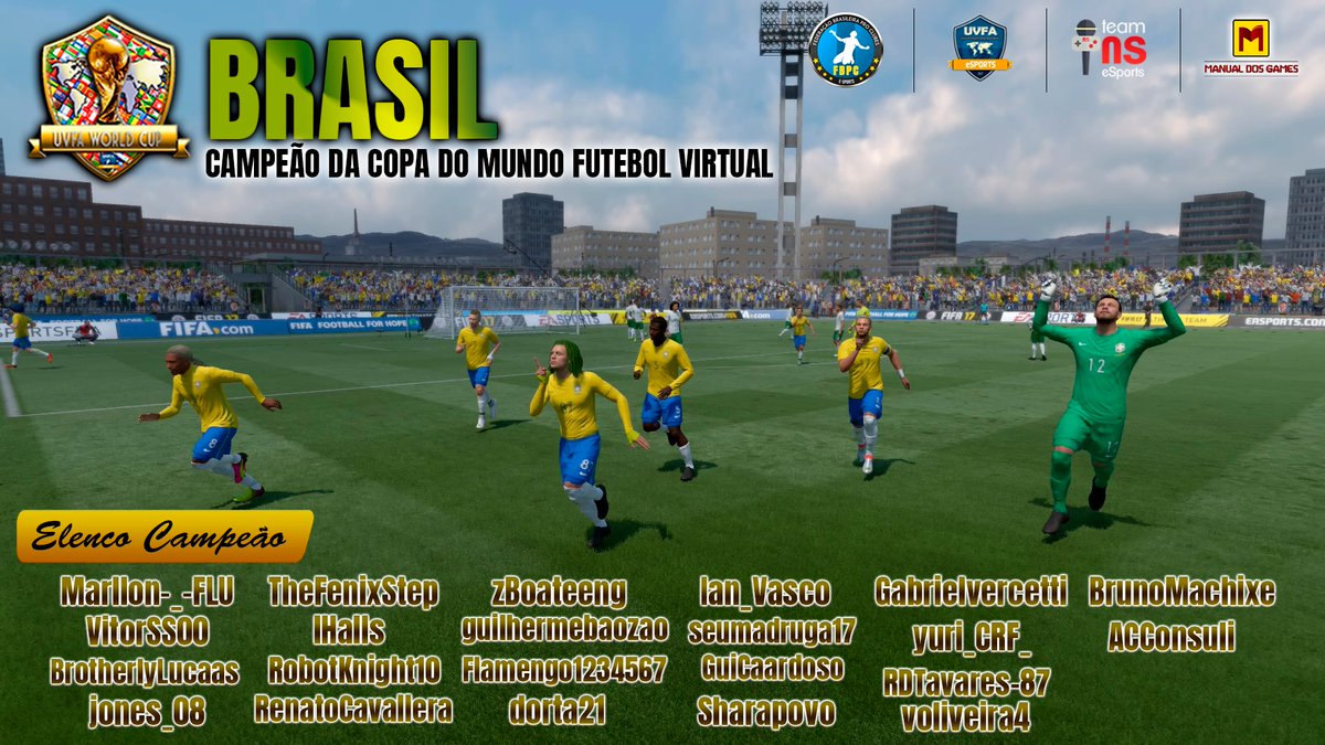Efa_Brasilpro's tweet photo. 🏆 Brasil  é campeão do Mundo de futebol Virtual ! 🏆

Saiba mais:
https://t.co/GP7HrNtFr1 https://t.co/nbWVQ8Cd2A