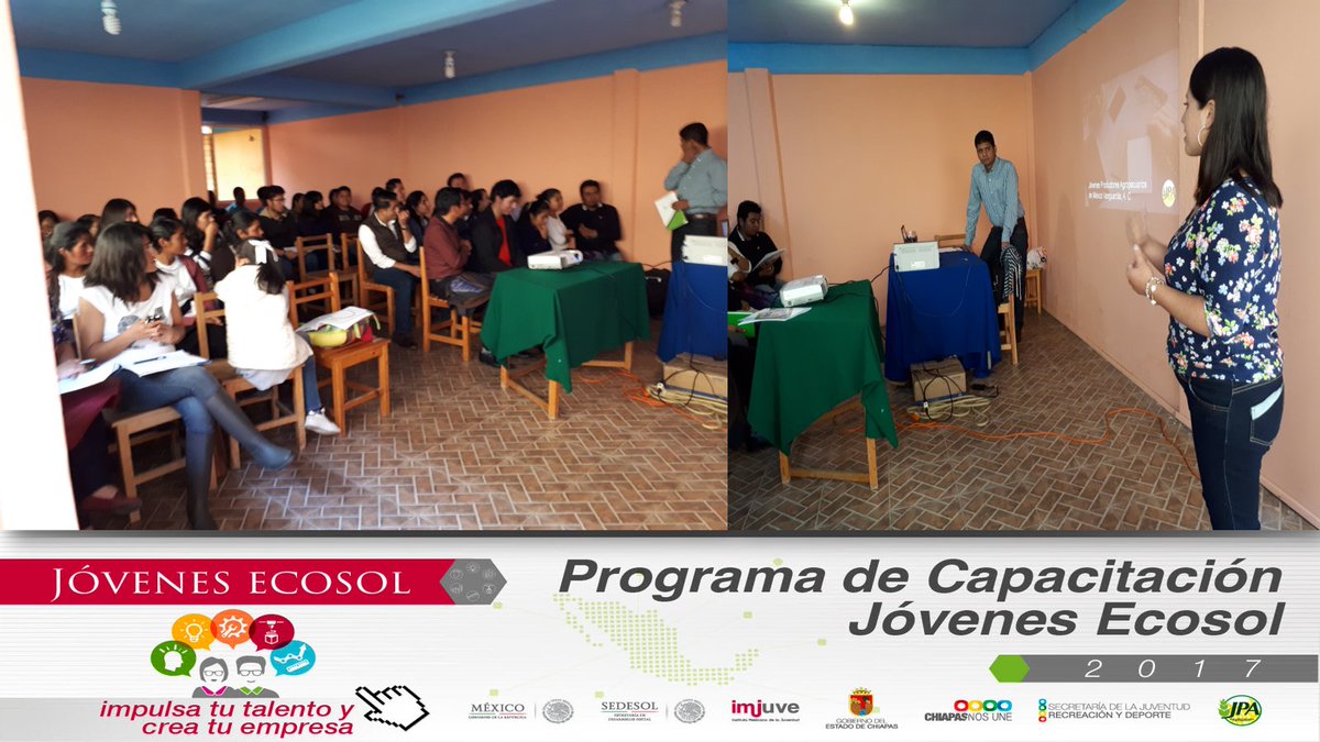 JPA_Mex's tweet photo. Capacitación del programa "Jóvenes Ecosol 2017" del IMJUVE Instituto Mexicano de la Juventud en #Chiapas. #Innova #Emprende https://t.co/f9gVUUFipS