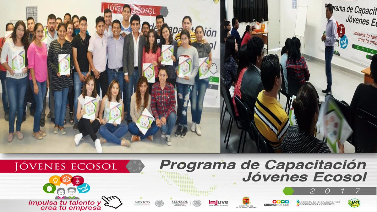 JPA_Mex's tweet photo. Capacitación del programa "Jóvenes Ecosol 2017" del IMJUVE Instituto Mexicano de la Juventud en #Chiapas. #Innova #Emprende https://t.co/f9gVUUFipS