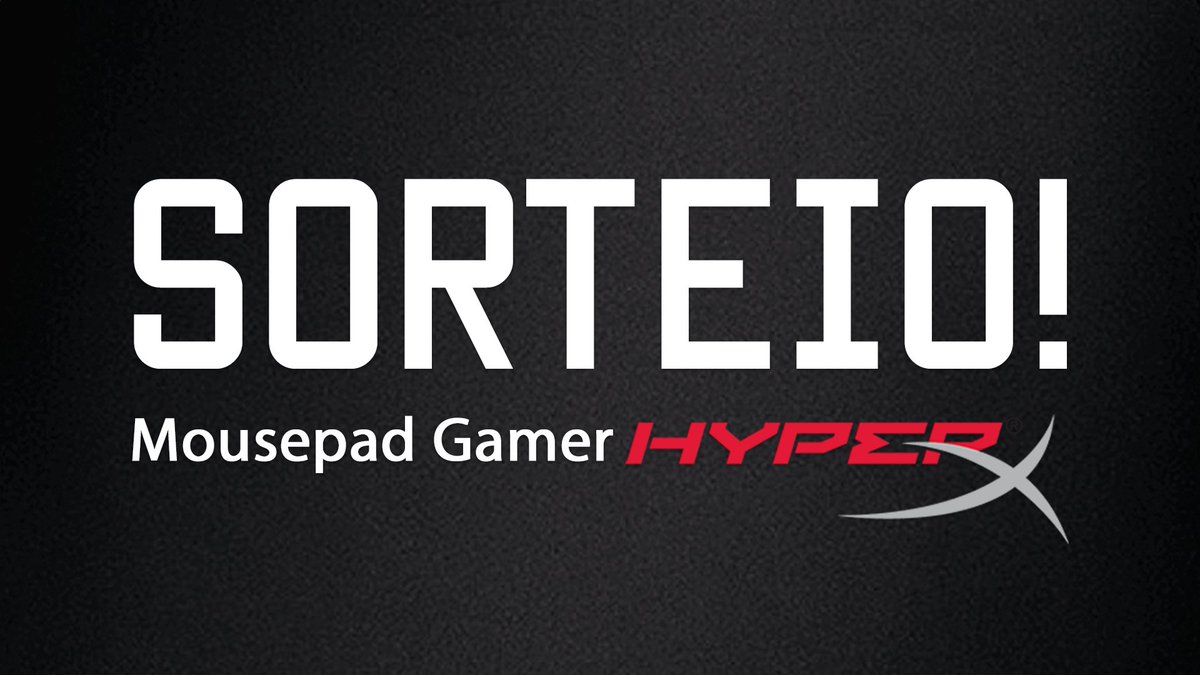 dhtutors's tweet photo. SORTEIO! Mousepad game HyperX em parceria com a Primatecno Informática.

Link do sorteio: https://t.co/E3VXyHTq7L https://t.co/j3o0GgnEL6