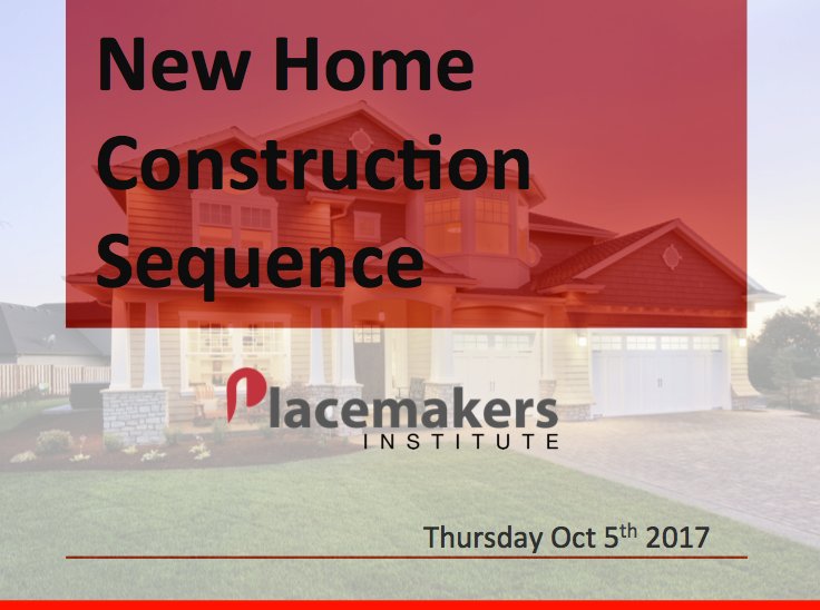 We're going to spend the full morning this Thursday walking through how to build a house (A-Z). Lots to cover, but a great overview.
