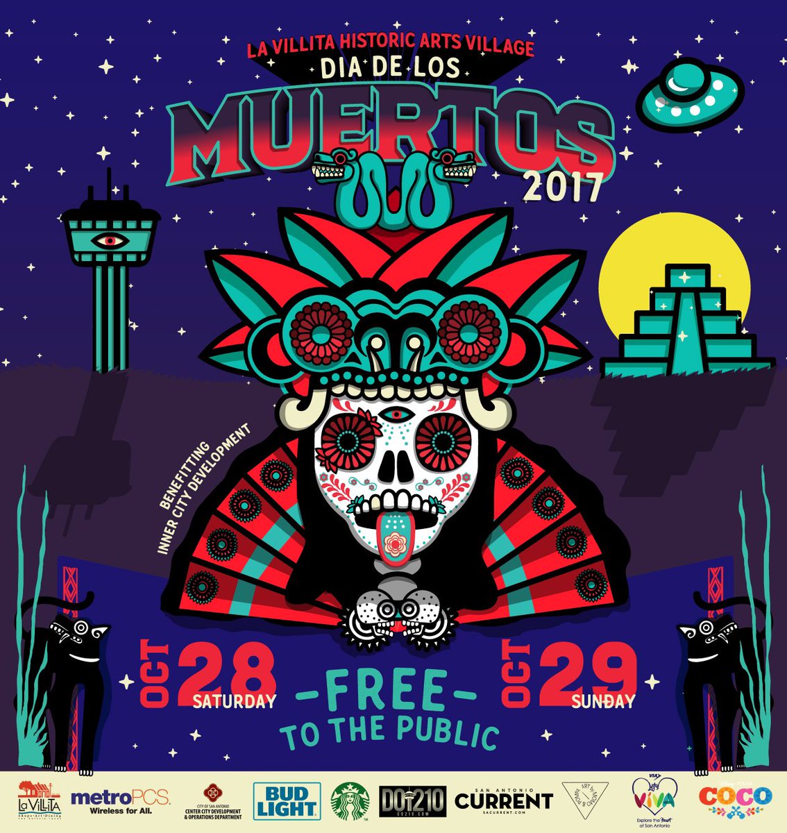 muertosfest's tweet photo. October is here and we are getting ready for #muertosfest at @LaVillitaArts! Don't miss #sanantonio's biggest #diadelosmuertos celebration! https://t.co/I1PPakGvQO