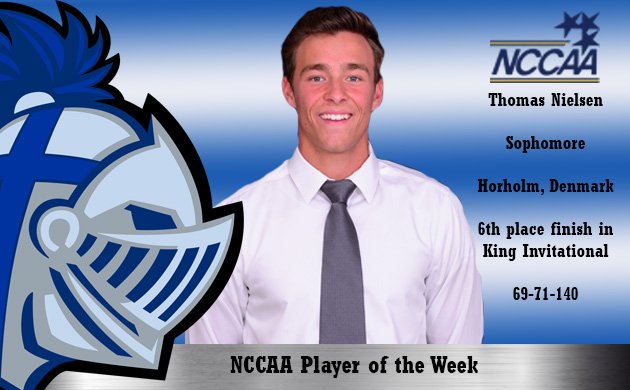 SWUWarriors's tweet photo. Congratulations to @swu_golf Thomas Nielsen on being named NCCAA Student-Athlete of the Week in Men's Golf #teamswu https://t.co/mb2OJwxMBf