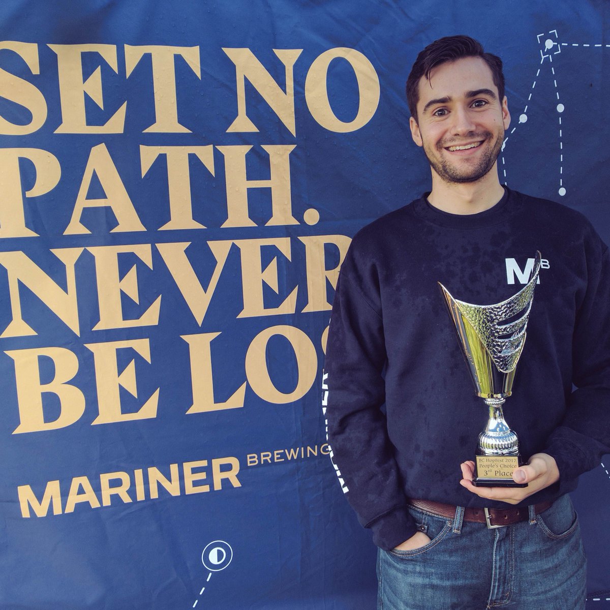 MarinerBeer's tweet photo. Whoa, our Northeast IPA won 3rd place People's Choice at the BC Hop fest! Thanks for your votes! #bccraftbeer #bchopco #bchopfest https://t.co/EEgrJ9Yz3h