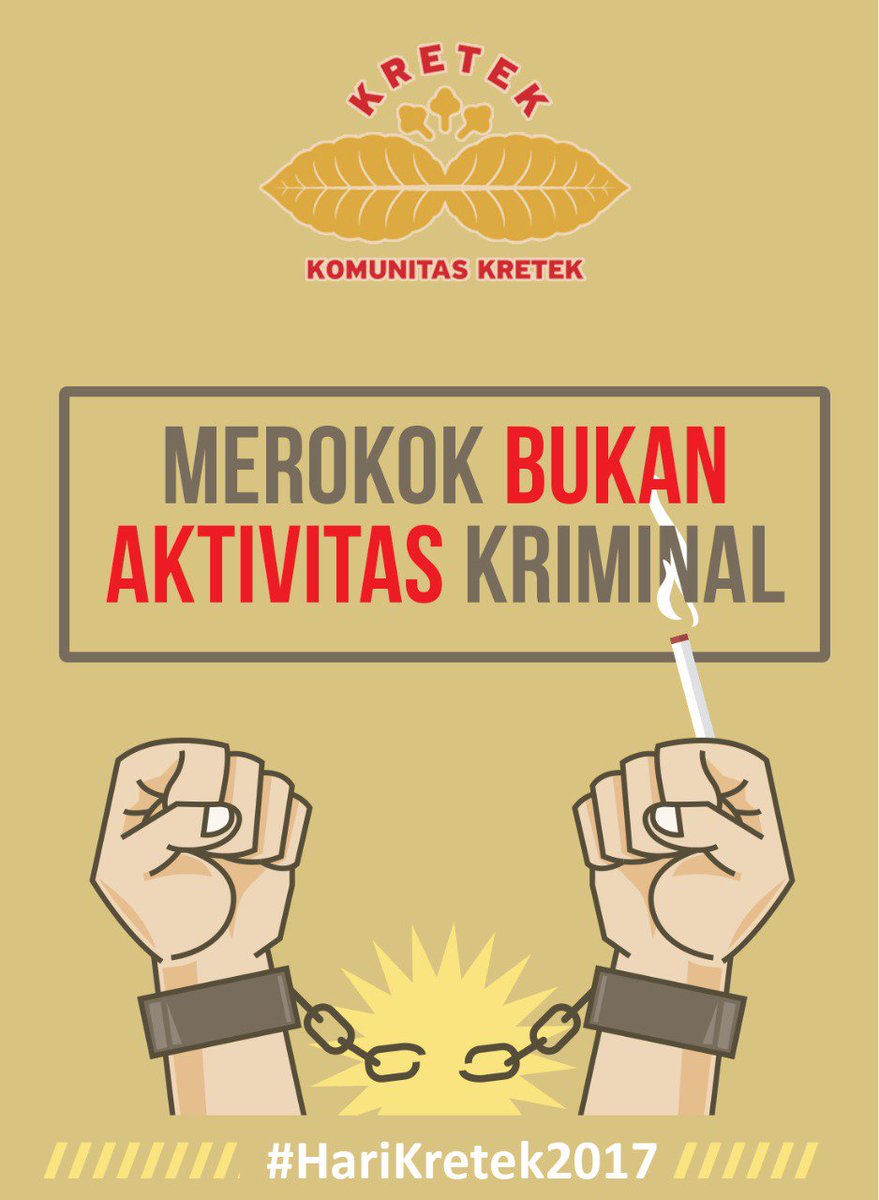 TributeToKretek's tweet photo. 3 Oktober. Selamat Hari Kretek Nasional. Karena merokok bukan aktivitas kriminal.

#harikretek https://t.co/KaFhvHUtCQ