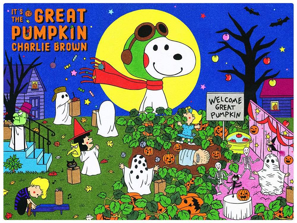 DarkHallMansion's tweet photo. #Pigen boogies down in @SunaeNaoshi official #GreatPumpkin!
And check @shaunnatoots original #painting for her #Peanuts piece! #Snoopy #art https://t.co/VJQSwOnYF4
