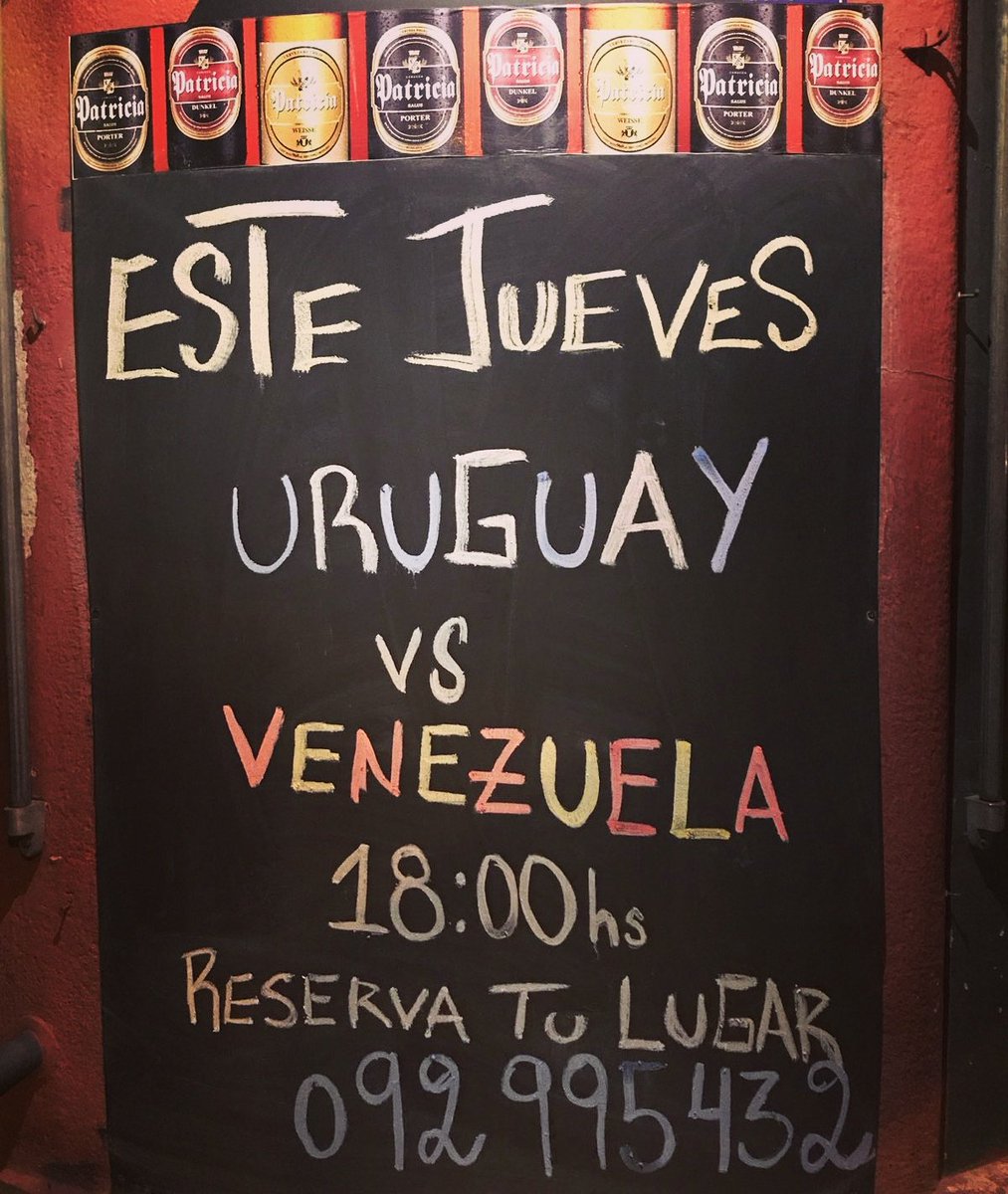torrentebar's tweet photo. Este jueves #Uruguay vs #Venezuela vivilo en #TorrenteBar ⚽💪 https://t.co/CnGcuuUuk8
