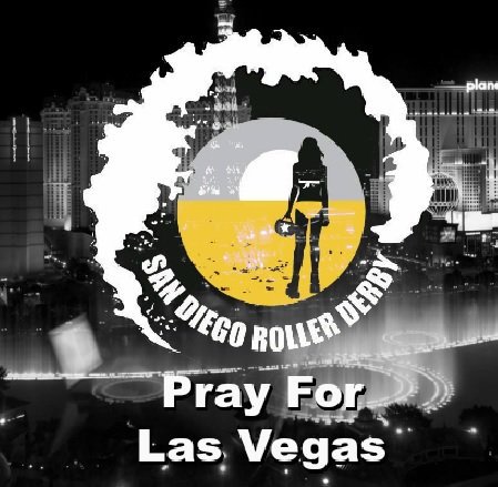 SDRollerDerby's tweet photo. We send our thoughts and prayers to our brothers and sisters in Las Vegas https://t.co/oxnCToQRbj